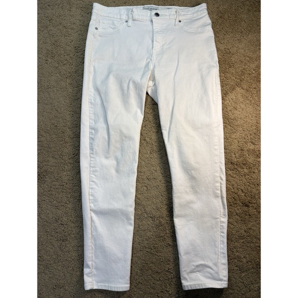 Lucky Brand Other - Lucky Brand Ava Skinny Jeans Women Size 10/30 White Mid Rise Preppy